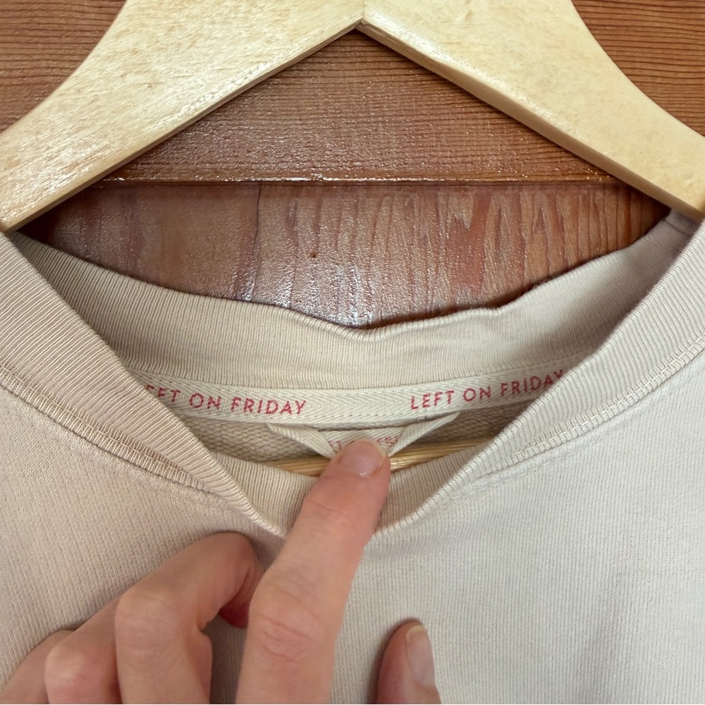 Left on Friday Sports & Rec Sweatshirt Taupe - Picture 10 of 11